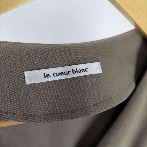 ルクールブラン le.coeur blanc リネンライクフロントボタンワンピース レディース JPN:36